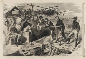 Thanksgiving in Camp by Winslow Homer