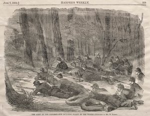 The Army of the Potomac - Our Outlying Picket in the Woods