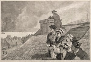 The Battle of Bunker Hill - Watching the Fight from Copps Hill, in Boston