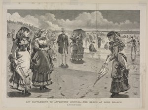 The Beach at Long Branch by Winslow Homer