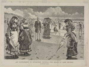 The Beach at Long Branch, 1869 by Winslow Homer