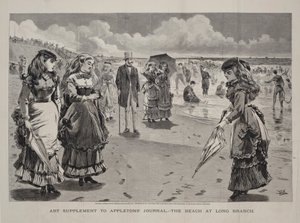 The Beach at Long Branch, published as an Art Supplement to Appleton