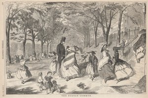 The Boston Common, from Harper by Winslow Homer