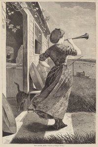 The Dinner Horn by Winslow Homer