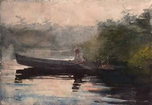 The End of the Day, Adirondacks by Winslow Homer