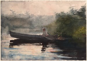 The End of the Day, Adirondacks by Winslow Homer