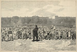 The Fourth of July in Tompkins Square, New York--"The Sogers Are Coming!", from Harper