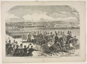 The Grand Review at Camp Massachusetts, near Concord, September 9, 1859 by Winslow Homer