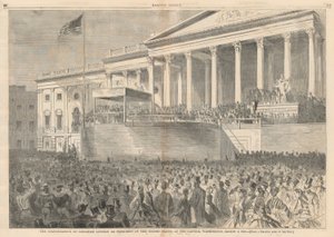 The Inauguration of Abraham Lincoln as President of the United States, at the Capitol, Washington, March 4, 1861 by Winslow Homer