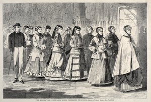 The Morning Walk - Young Ladies School Promenading the Avenue, 1868