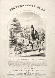 The Wheelbarrow Polka - Sheet Music Cover by Winslow Homer