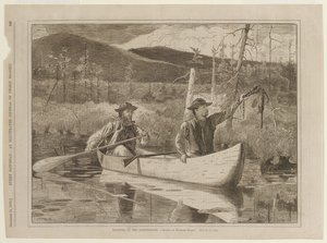 Trapping in the Adirondacks by Winslow Homer