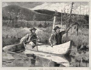 Trapping in the Adirondacks, 1870 by Winslow Homer