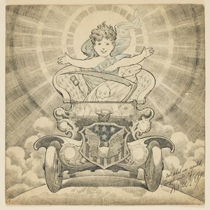 Study for cartoon "Welcome in the Year 1917"