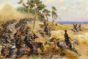 German 1st Hussars on Exercises