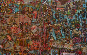 In festive mood by Wole Oyeyemi
