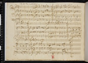 5 Contredanses KV 609, Autograph of No. 5, Zweig MS 59, f.3v by Wolfgang Amadeus Mozart