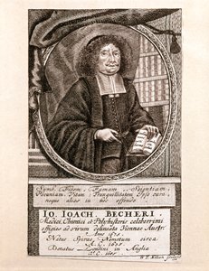 Portrait of Johann Joachim Becher by Wolfgang Philipp Kilian