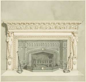 Chimneypiece formerly in Creswick