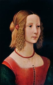 Portrait of a Girl by Workshop of Domenico Ghirlandaio