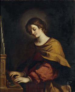 Saint Cecilia as Organist
