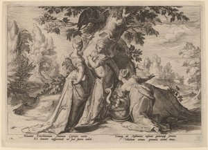 The Daughters of Cecrops Open the Casket Entrusted to Them by Minerva
