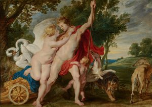 Venus Trying to Restrain Adonis from Departing for the Hunt
