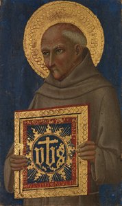 Saint Bernardino, ca. 1460-70 by Workshop of Sano di Pietro