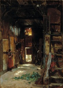 Interior of a Westphalian Cottage by Worthington Whittredge