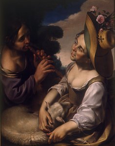 Amusement of the Shepherds by Wouter Pietersz. Crabeth the Younger