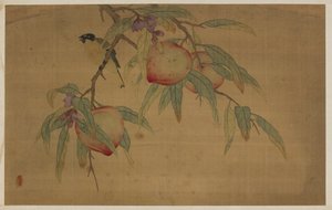 Bird, Fruit, and Flowers by Wu Zhang