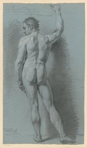 Standing Male Nude, Seen from the Back (1st Prize 1774) by Wybrand Hendriks
