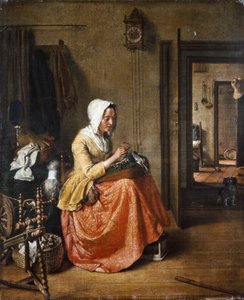 The Lace Maker by Wybrand Hendriks