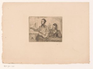Two Musicians by Xavier Mellery
