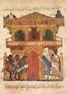 Palace of a Lady, from Al Maqamat by Al Hariri, c.1240 by Yahya ibn Mahmud Al Wasiti