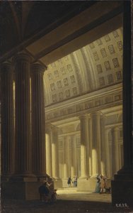 The Internal View of a Temple. A Doric Vestibule by Yakov Gerasimovich Farafontyev