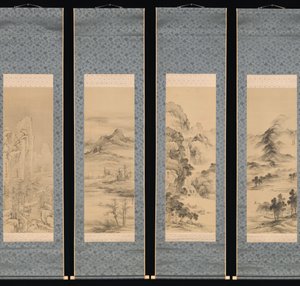 Landscapes of the Four Seasons by Yamamoto Baiitsu