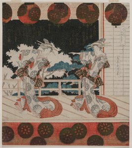 The Dance at Furuichi for the Hisagataya Group by Yashima Gakutei