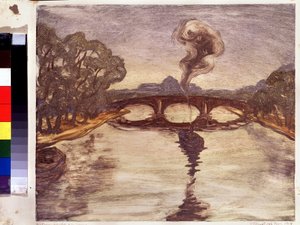 A Boat on the Seine by Yelisaveta Sergeyevna Kruglikova