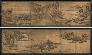 Landscape of the Four Seasons by Yi Sumun (Korean, b. c. 1404)