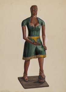 Cigar Store Indian by Yolande Delasser