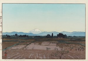 Fuji from Musashino by Yoshida Hiroshi