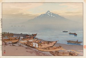 Calm Waters of the Northern Sea: Mount Rishiri