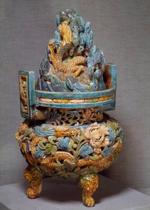 Chinese art: burner perfumes in terracotta. Yuan Dynasty period. 1271-1368