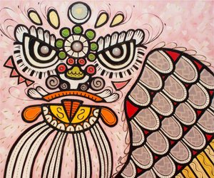 Lion dance white, 2022