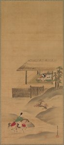 The Poetess Kogo, Autumn Landscape, Spring Landscape, mid 1600s by Yukinobu Kiyohara