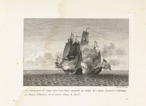 Jan Bart Captures a Dutch Frigate near Texel, 1675 by Yves Marie Le Gouaz