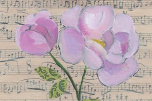 Floral Music Notes by Yvonne Gustafsson