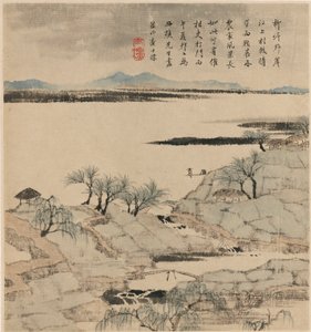 River Landscape, May-August 1666 by Zha Shibiao