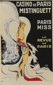 Casino de Paris. Mistinguett. Paris Miss by Zig